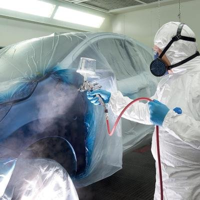 DuPont Tyvek 500 Xpert | Vêtement de Protection Chimique, à Capuche, Catégorie III, Type 5-B et 6-B | Robuste et Légère | Blanc | Taille XXL